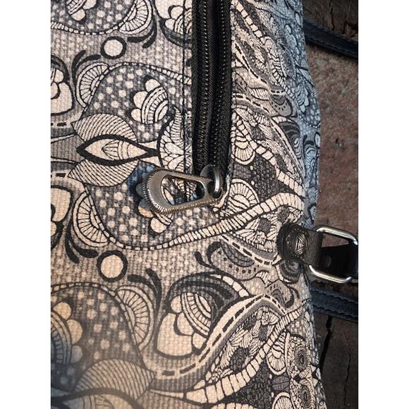 Sakroots print Metro Satchel Handbag black and white - Picture 9 of 10